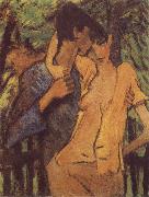 Otto Mueller Lovers Sweden oil painting artist